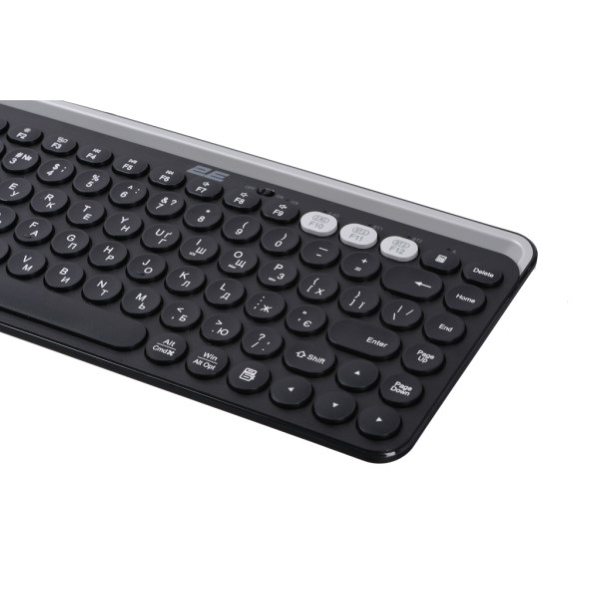 Клавіатура 2E KS250 Wireless USB/Bluetooth UA Black (2E-KS250WBK_UA) - Фото 8