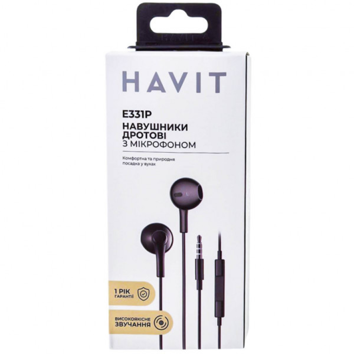 Навушники Havit HV-E331P Black (HV-E331P) - Фото 3