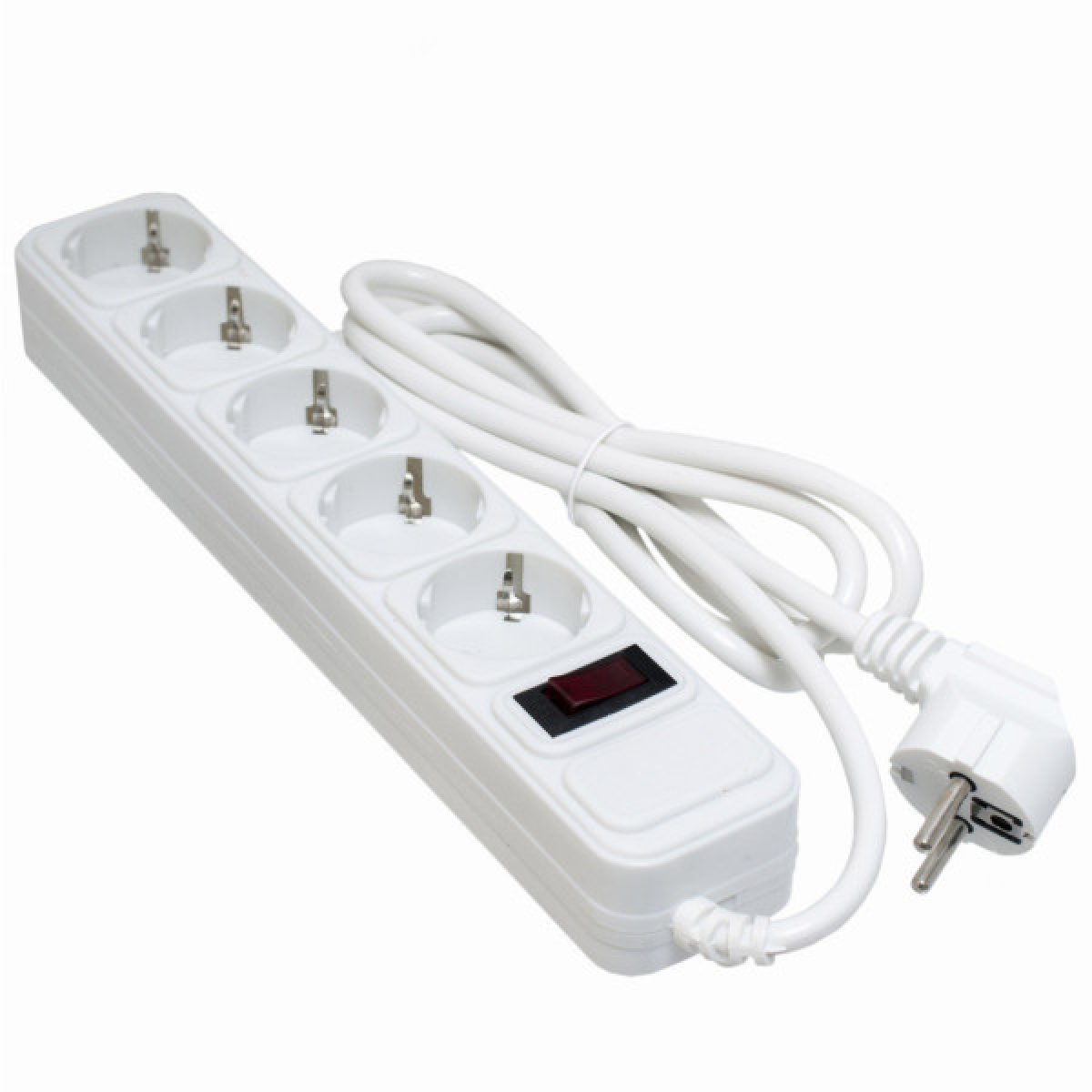 Сетевой фильтр питания Patron 3m (SP-1053W), 5 розеток White (EXT-PN-SP-1053W) - Фото 1