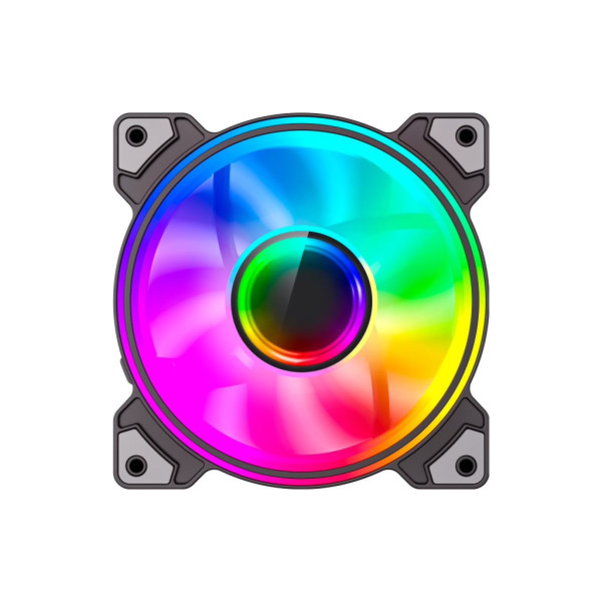 Кулер для корпуса Gamemax Dual Ring Infinity BK - Фото 2