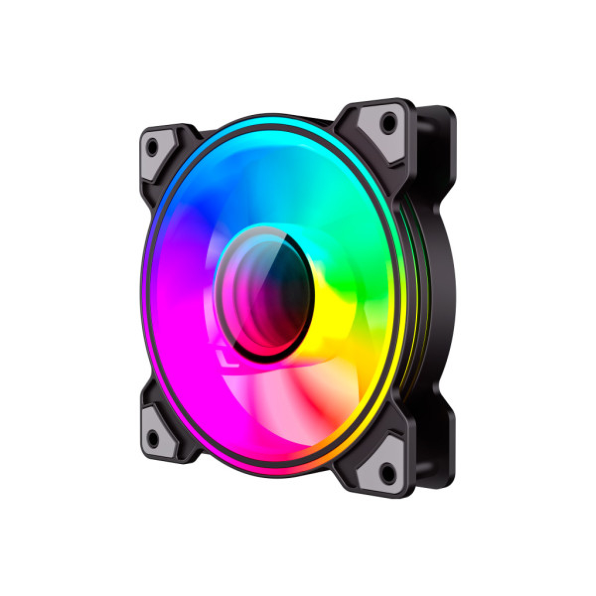 Кулер для корпуса Gamemax Dual Ring Infinity BK - Фото 3