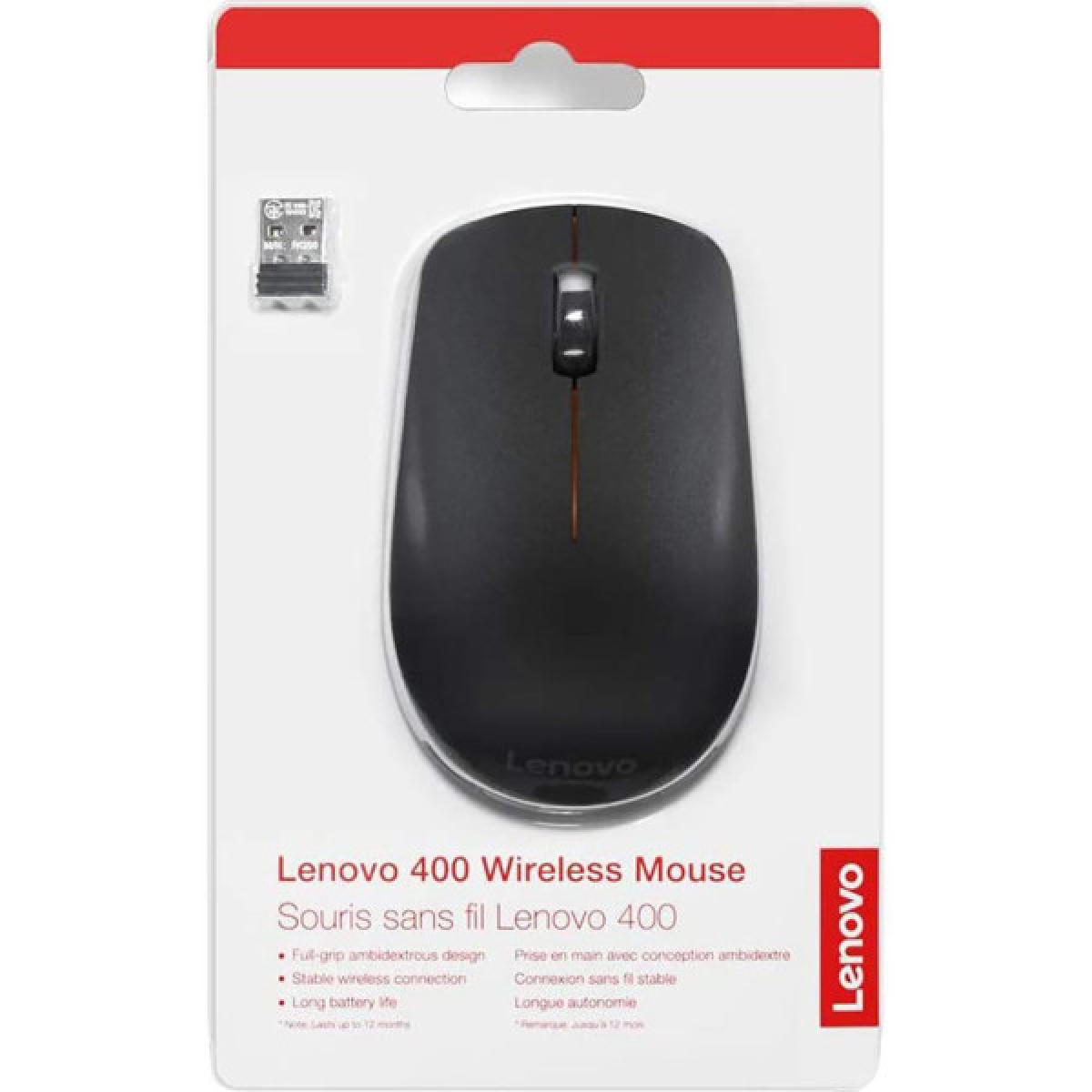 Мишка Lenovo 400 Wireless Black (GY50R91293) - Фото 7