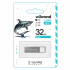 USB флеш накопитель Wibrand 32GB Shark Silver USB 2.0 (WI2.0/SH32U4S) - Фото 2