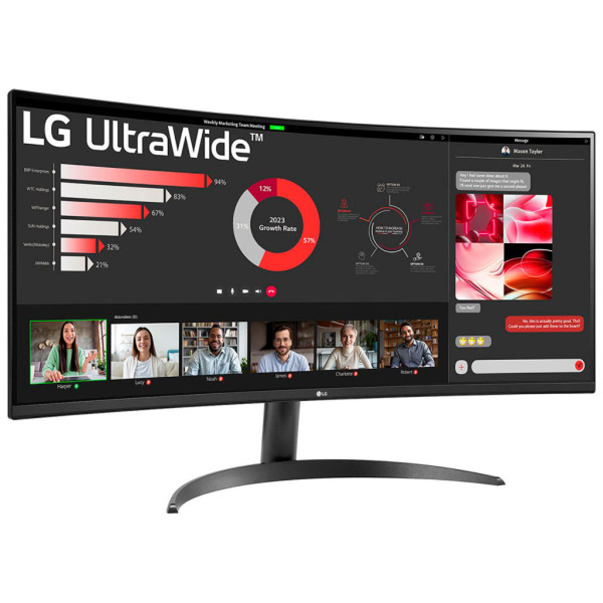 Монитор LG 34WR50QK-B - Фото 2