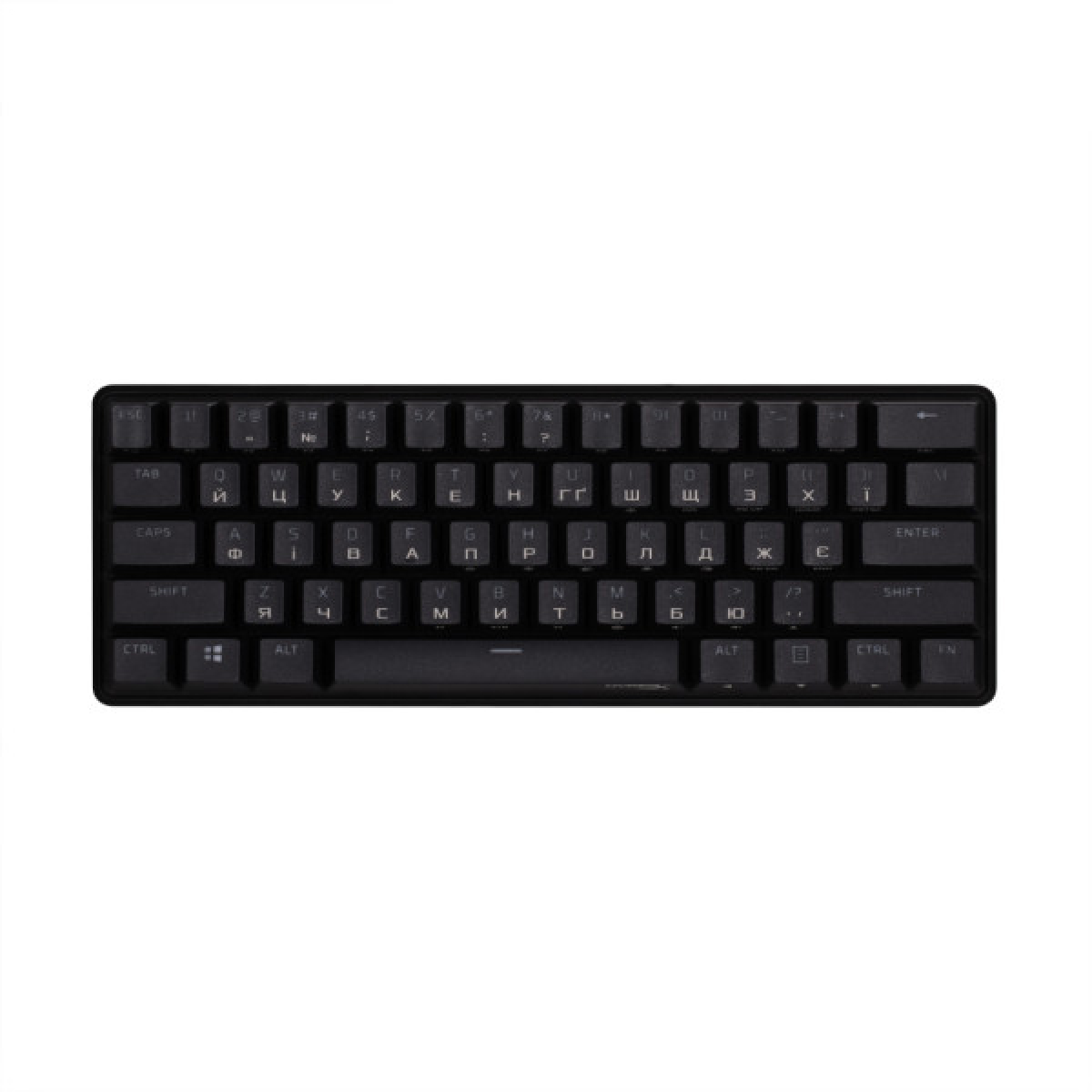 Клавіатура HyperX Alloy Origins 60 USB UA Black (4P5N4AA) - Фото 2