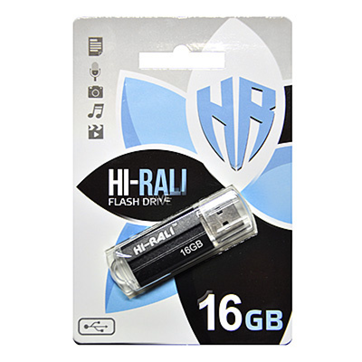 USB флеш-накопичувач Hi-Rali 16GB Corsair Series, USB 2.0 в ассорт.