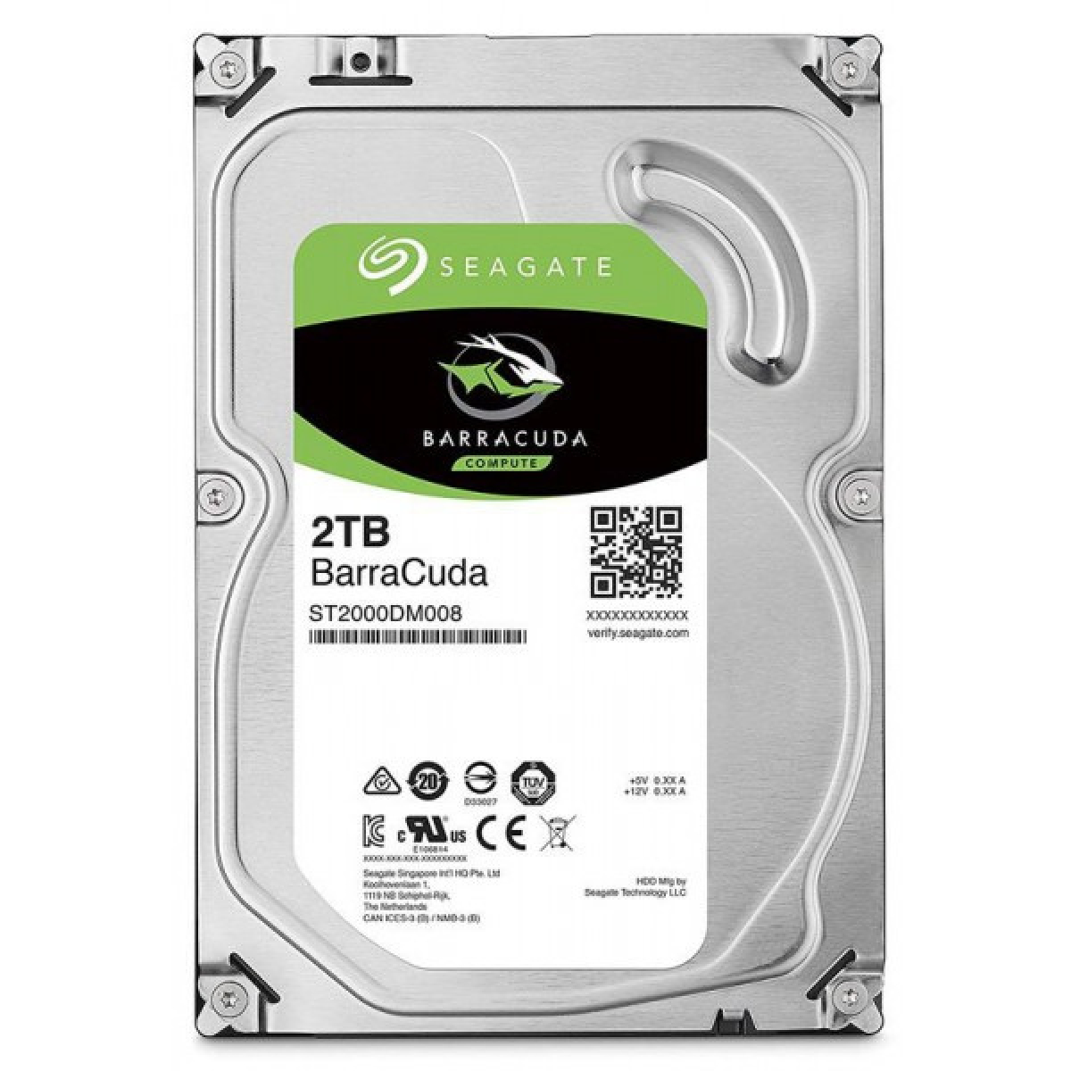 Жорсткий диск 3.5" 2TB Seagate BarraCuda, SATA3, 256Mb, 7200rpm (ST2000DM008) 