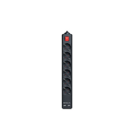 Сетевой фильтр питания REAL-EL REAL-EL RS-6 PROTECT USB, 3m, black (EL122300017)