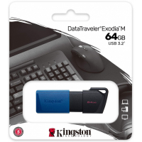 USB флеш накопичувач Kingston DataTraveler Exodia M/Onyx 64 ГБ Black (DTXM/64GB)