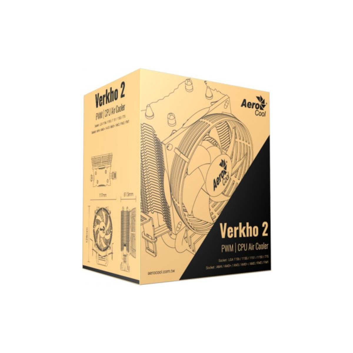 Кулер до процесора AeroCool Verkho 2 (ACTC-NA20210.01) - Фото 7