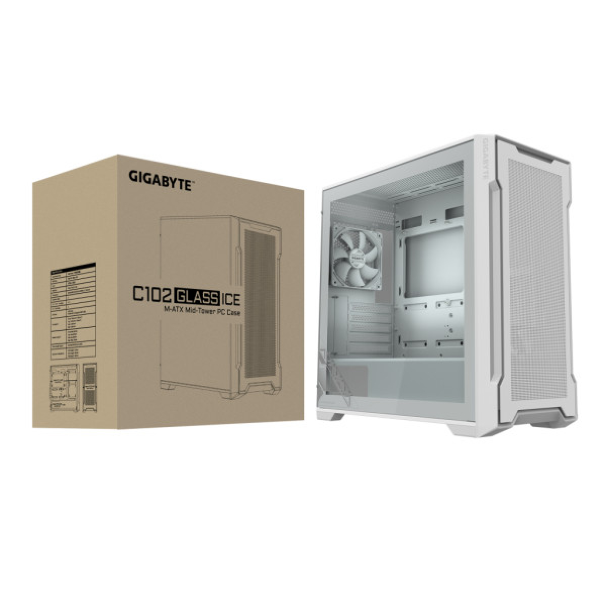 Корпус GIGABYTE GIGABYTE C102 GLASS ICE - Фото 8