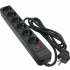 Сетевой фильтр питания Patron 1.8 m3*1.5mm2 (SP-1662) 6 розеток BLACK (EXT-PN-SP-1662) - Фото 1