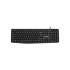 Клавіатура Canyon KB-1 Water resistant USB UA Black (CNE-CKEY01) - Фото 1