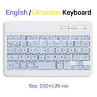 Клавіатура BeCover Bluetooth UA Light Blue (713410)