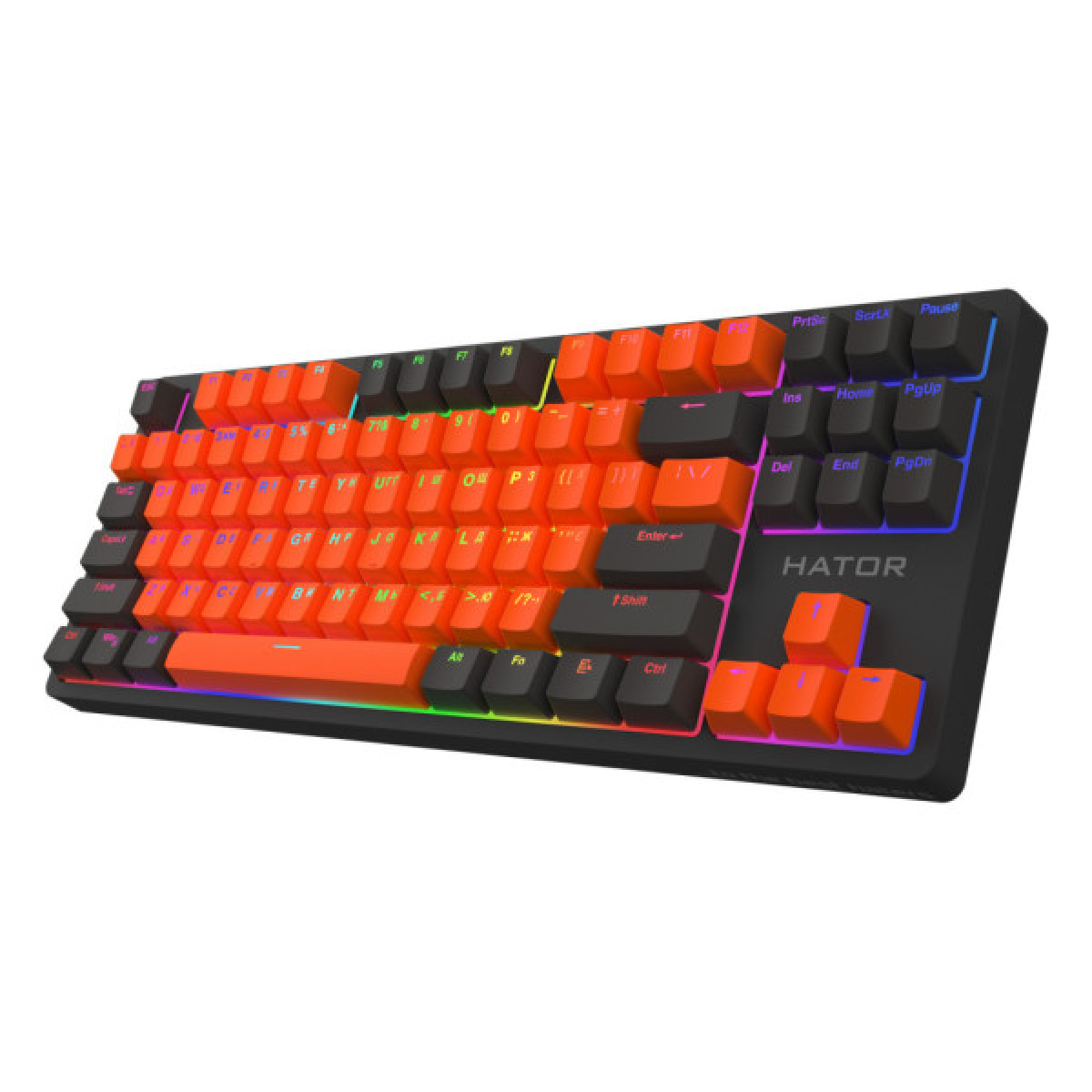 Клавіатура Hator Rockfall 2 Mecha Signature Edition USB Black/Orange/Black (HTK-520-BOB) - Фото 2