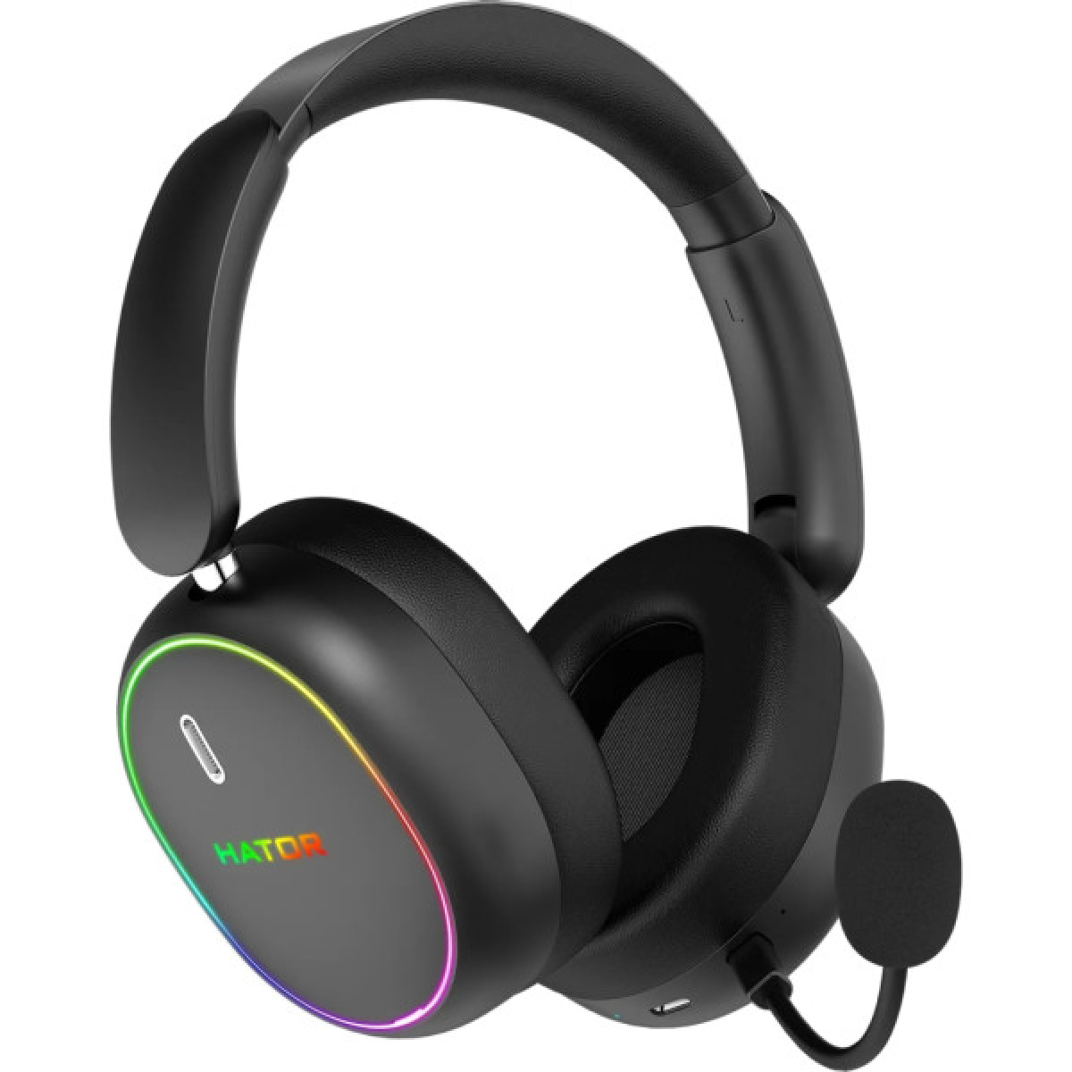Наушники Hator Phoenix 2 Wireless Hi-Res SyncHUB connection Black (ESH40) - Фото 1