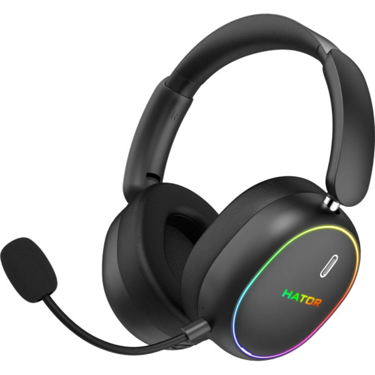 Наушники Hator Phoenix 2 Wireless Hi-Res SyncHUB connection Black (ESH40) - Фото 2