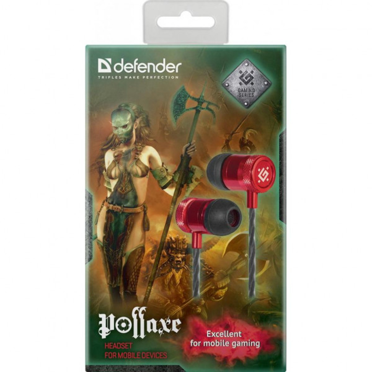 Навушники Defender Pollaxe Black-Red (64453) - Фото 3