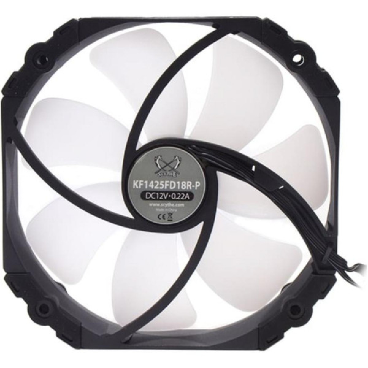 Кулер до корпусу Scythe Kaze Flex 140 mm Round RGB PWM (KF1425FD18R-P) - Фото 3