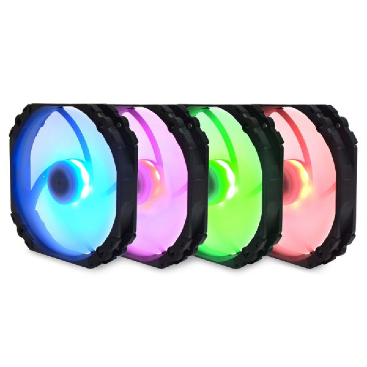 Кулер до корпусу Scythe Kaze Flex 140 mm Round RGB PWM (KF1425FD18R-P) - Фото 4