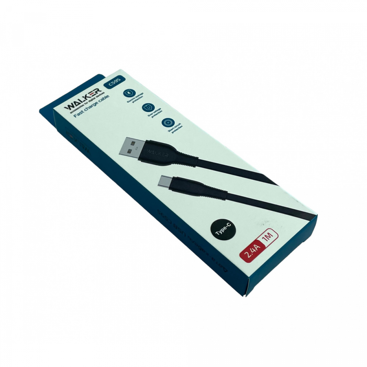 Кабель WALKER C595 Type-C to USB (1.0m)