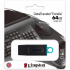 USB флеш накопичувач Kingston 64GB DataTraveler Exodia Black/Teal USB 3.2 (DTX/64GB) - Фото 5