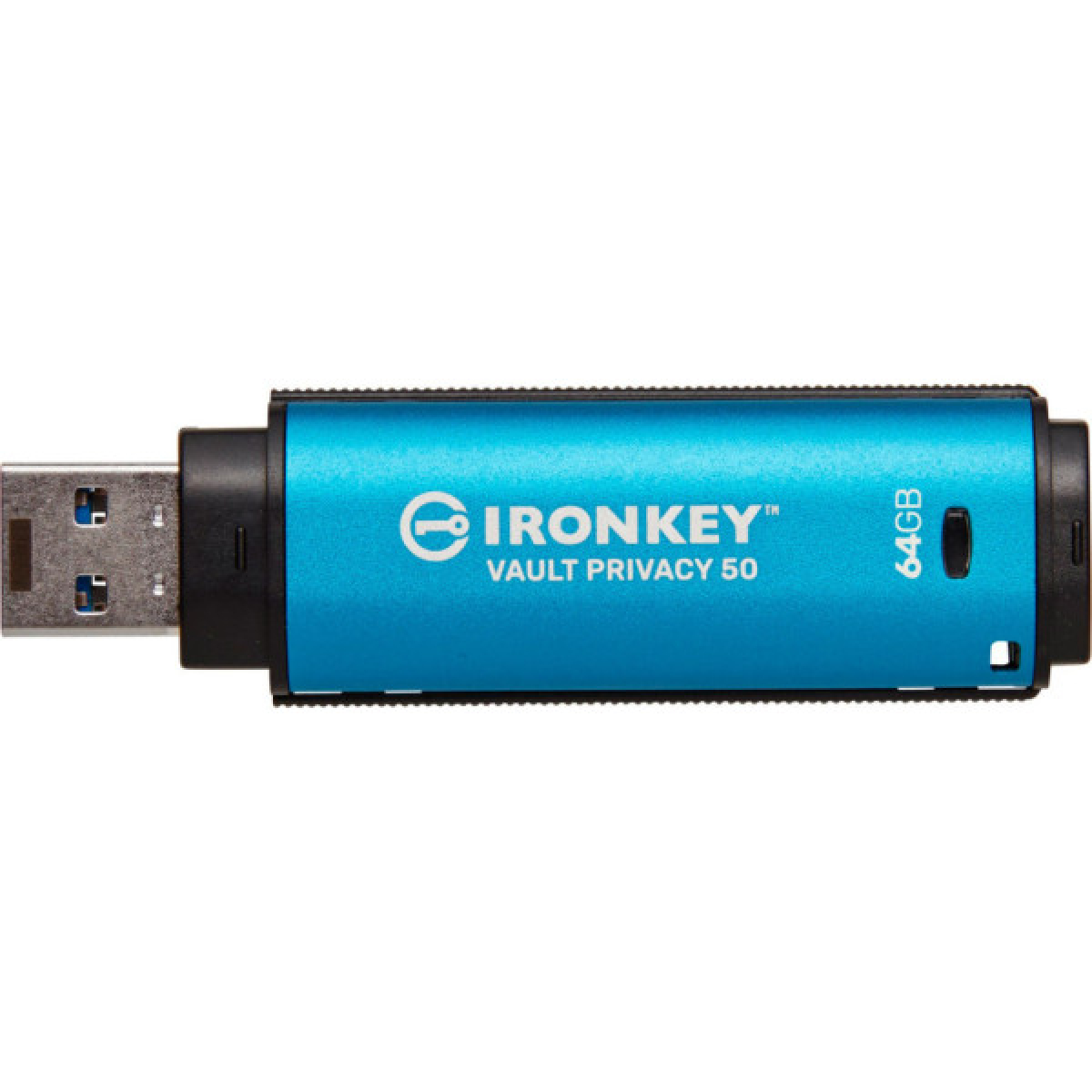 USB флеш накопичувач Kingston 64GB IronKey Vault Privacy 50 Blue USB 3.2 (IKVP50/64GB) - Фото 4