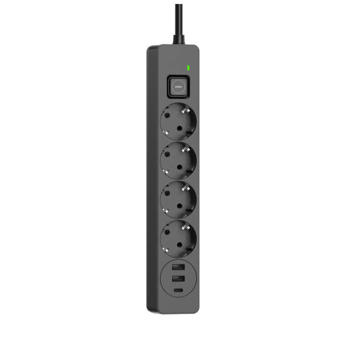Сетевой фильтр питания ColorWay CW-CHE432PDB, 4 розетки/3USB 2M (CW-CHE432PDB) - Фото 2