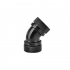 Фитинг для СЖО ThermalTake Pacific G1/4 PETG Tube 45-Degree Dual Compression 16mm OD Black (CL-W098-CA00BL-A) - Фото 1