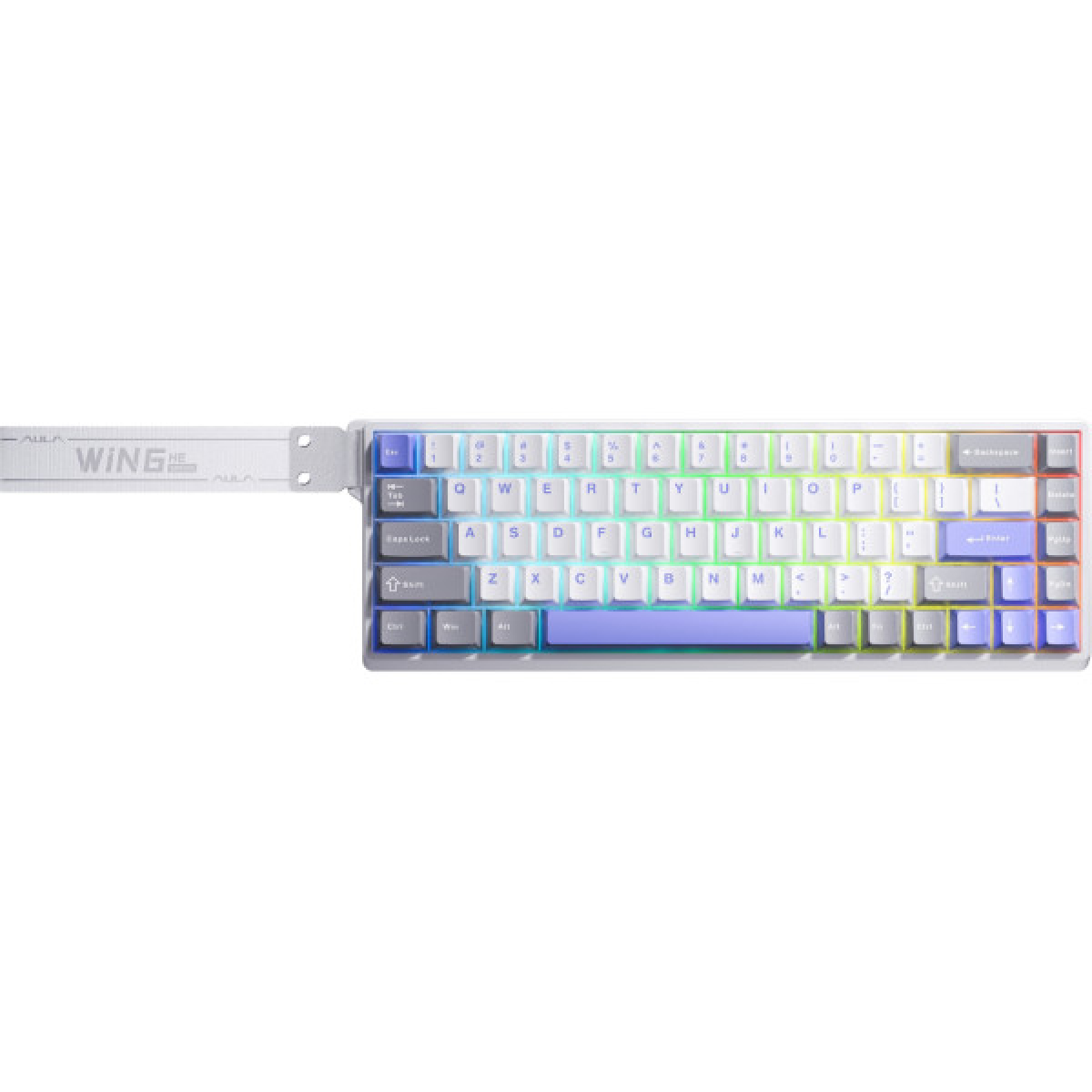 Клавіатура Aula WIN68 HE Max Magnetic Switch USB UA Grey (6978080504081) - Фото 1