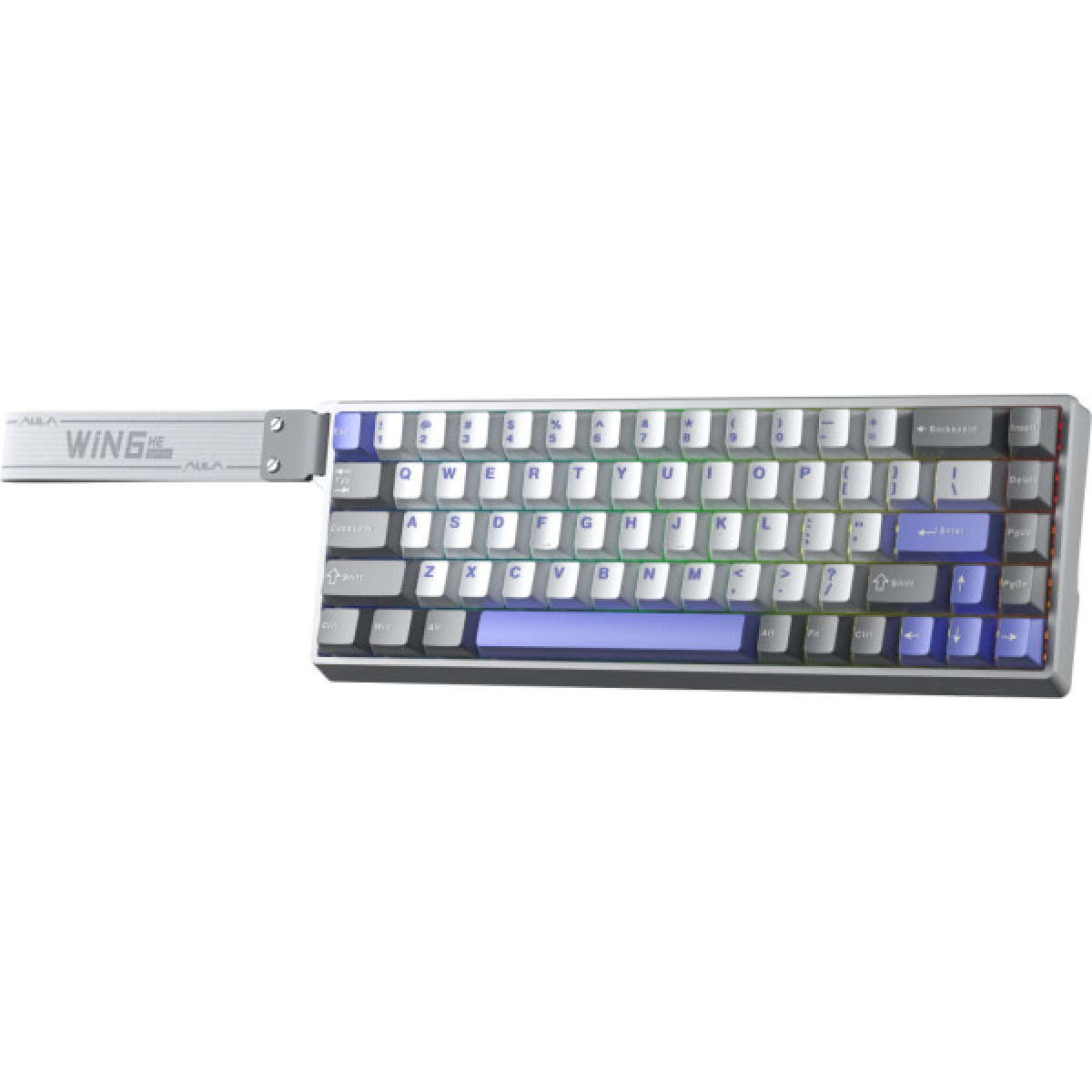 Клавіатура Aula WIN68 HE Max Magnetic Switch USB UA Grey (6978080504081) - Фото 2
