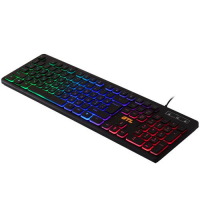 Дротова клавіатура GTL KB7269-5-1 Gaming Black, RGB підсвітка