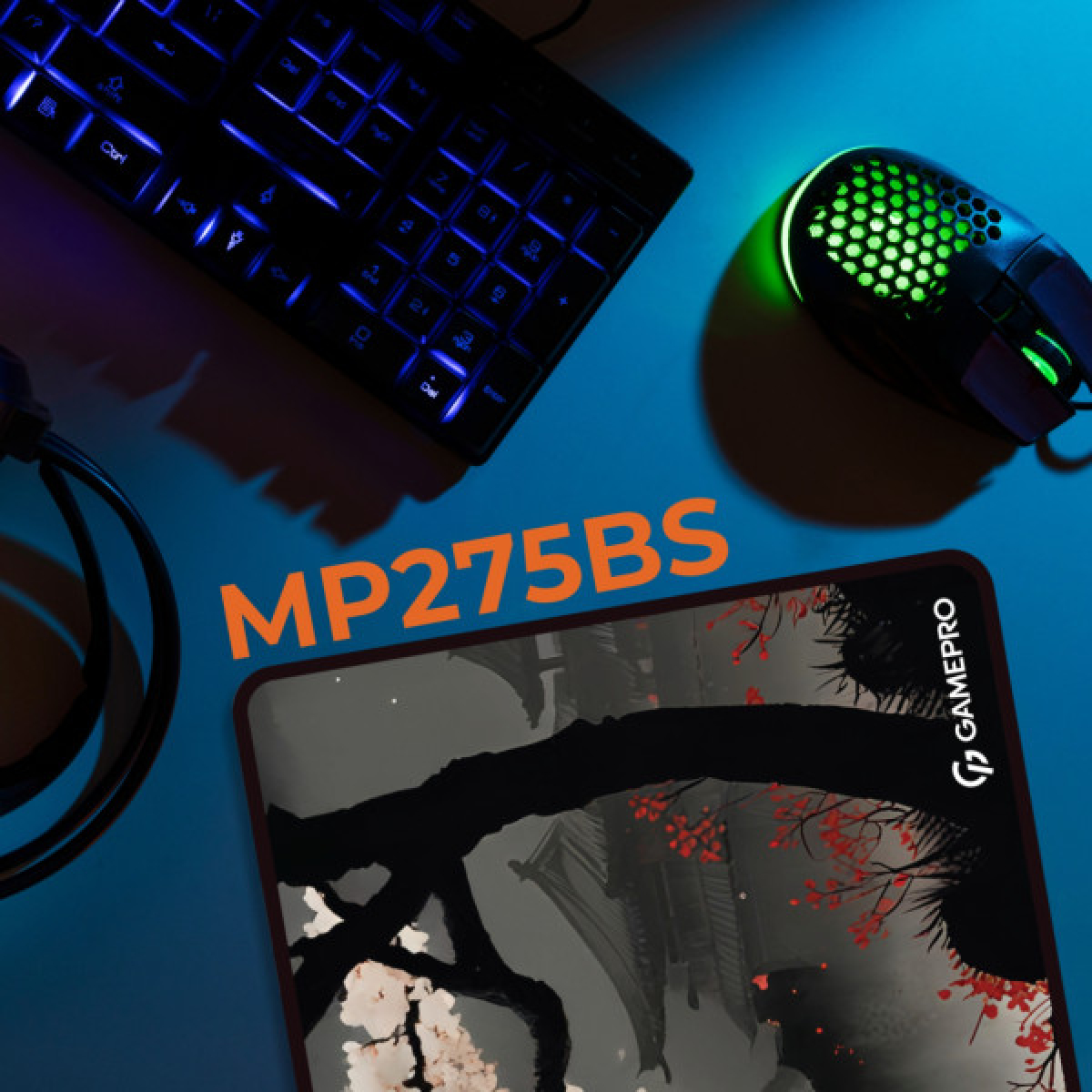 Килимок для мишки GamePro Speed/Control Black-Red (MP275BS) - Фото 3