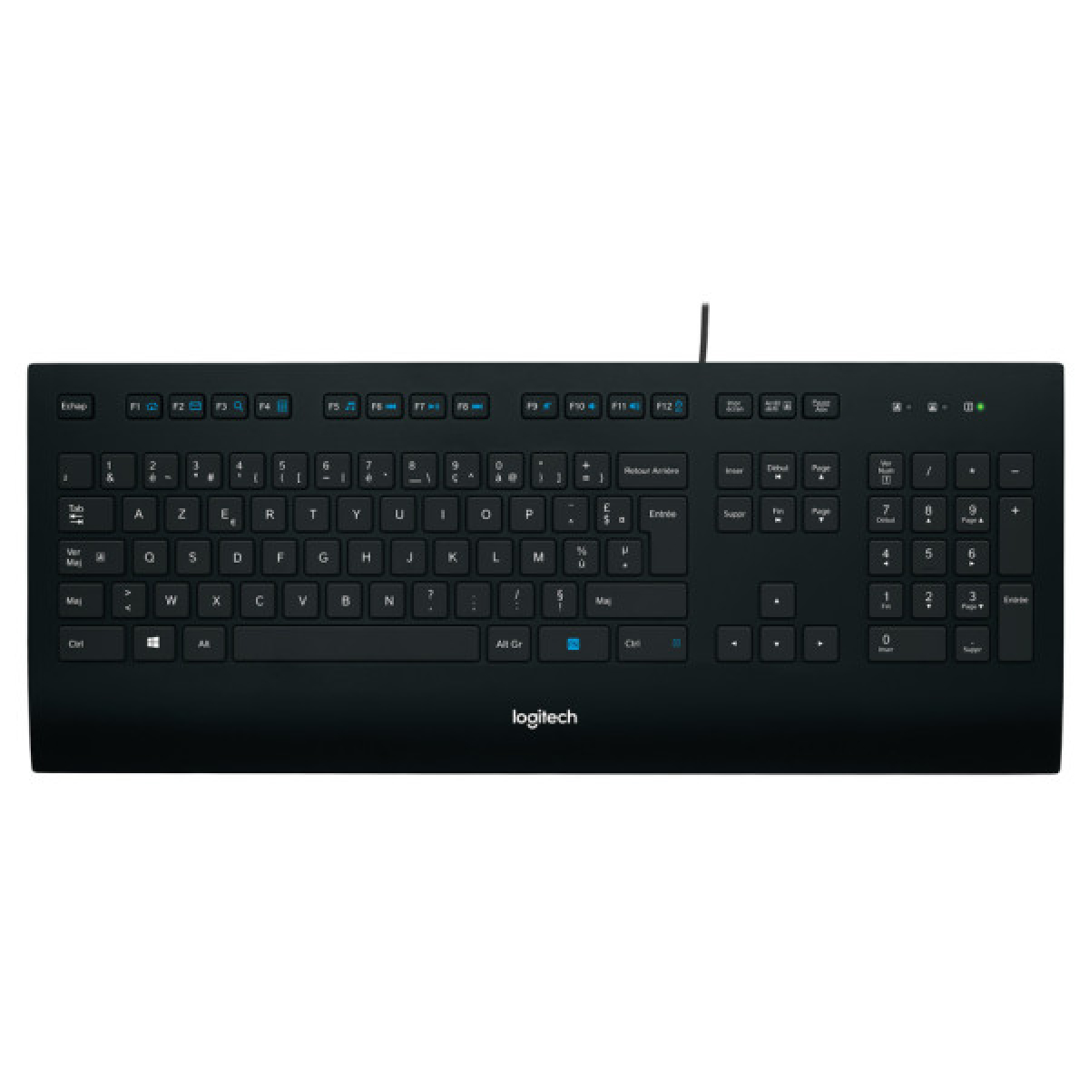 Клавіатура Logitech K280e for Business USB UA Black (920-005217) - Фото 1