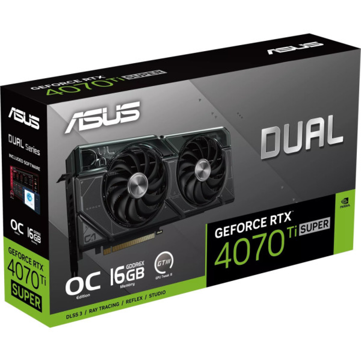 Відеокарта ASUS GeForce RTX4070Ti SUPER 16Gb DUAL OC (DUAL-RTX4070TIS-O16G) - Фото 12
