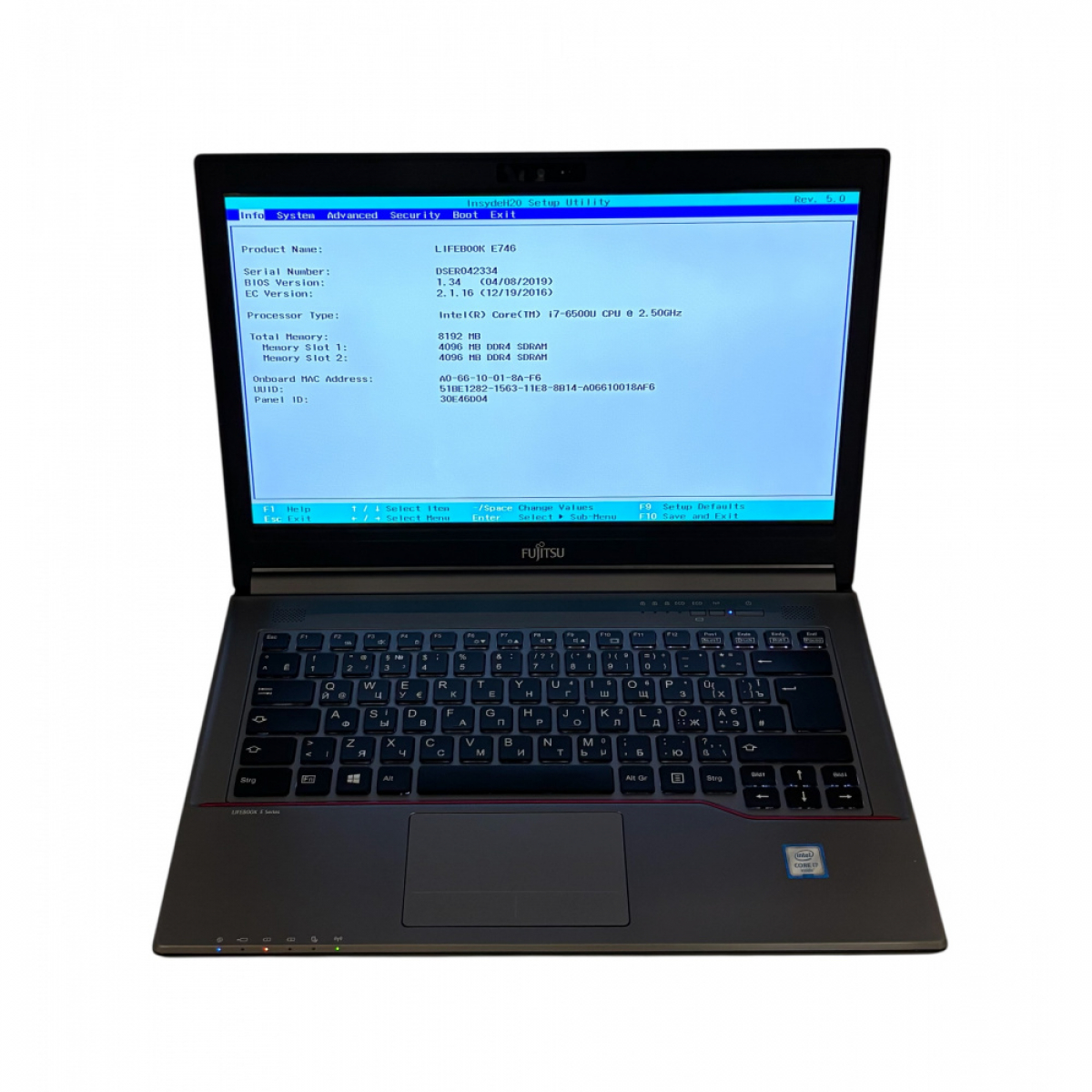 Ноутбук FUJITSU Lifebook E746 i7-6500U/8/120 SSD - Class A-- - Фото 5