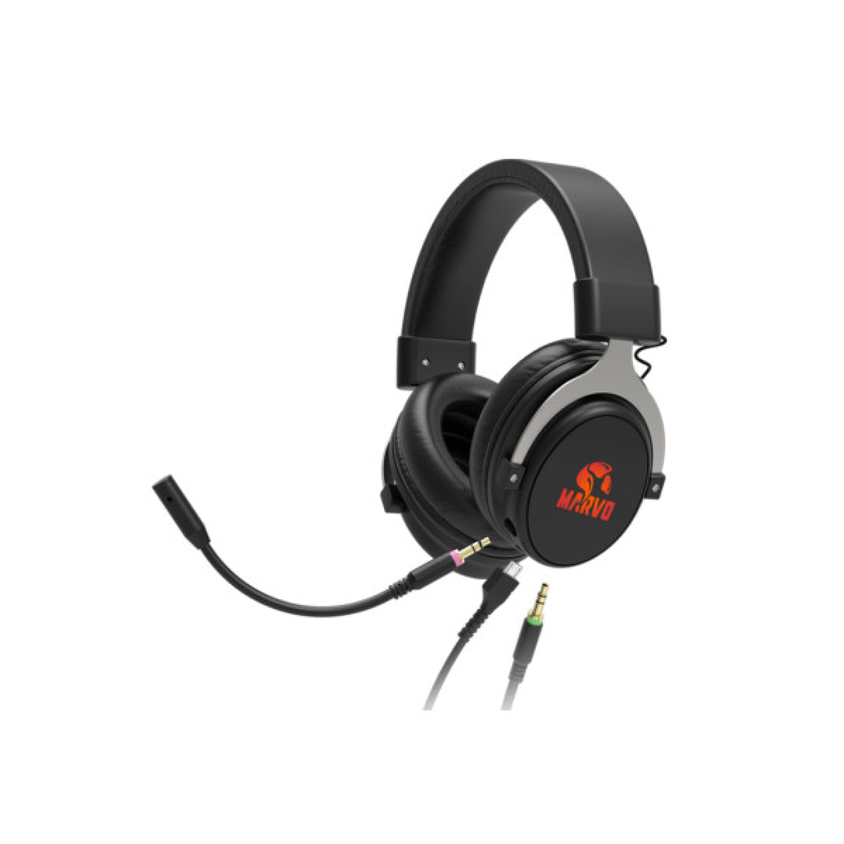 Навушники Marvo HG9052 Red-LED 7.1 Black (HG9052) - Фото 2