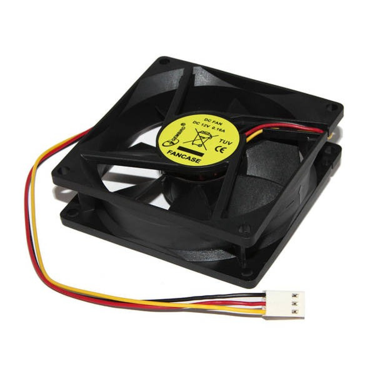 Вентилятор 80 mm Gembird FANCASE 80х80мм, 3-pin mini разъём