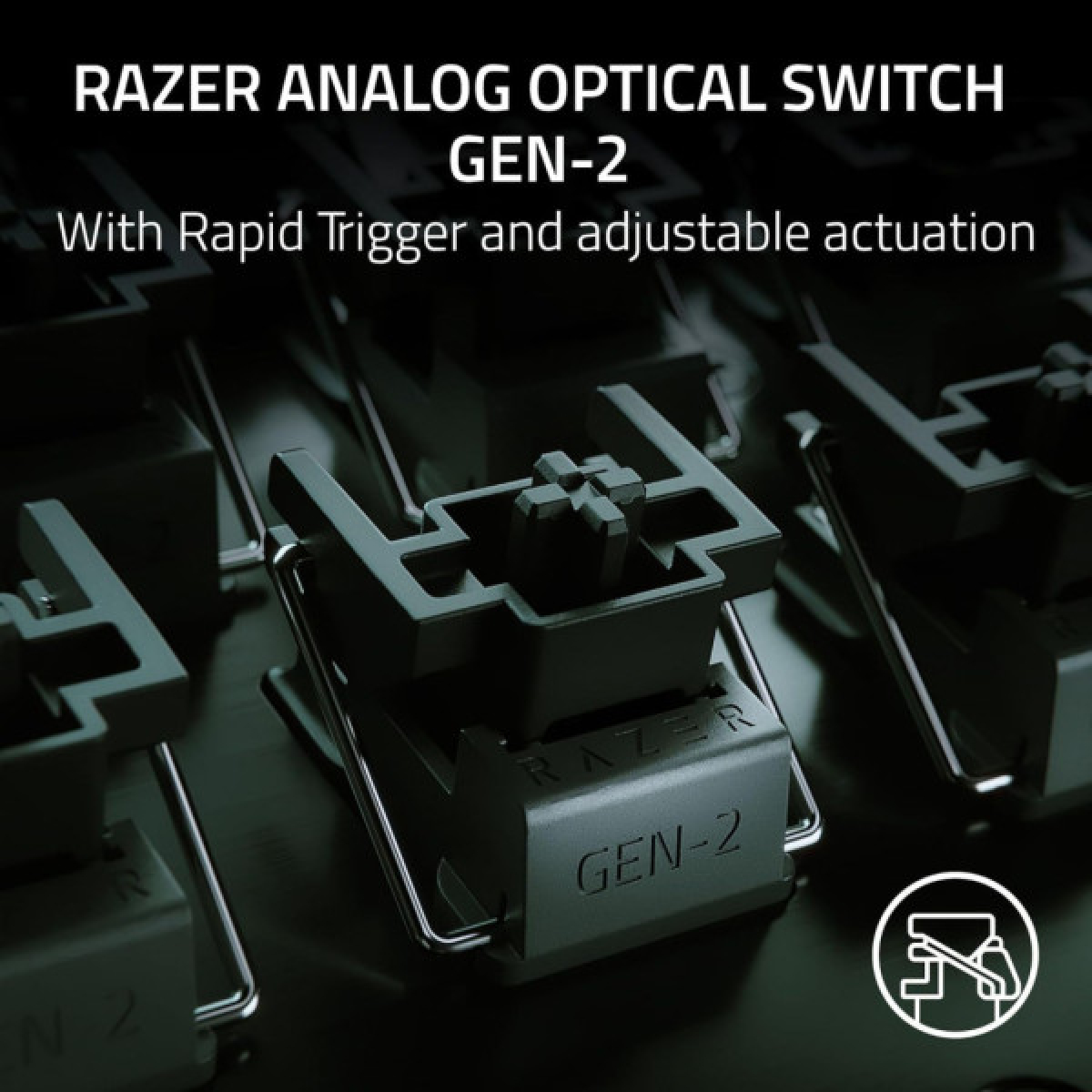 Клавіатура Razer Huntsman V3 Pro Mini USB UA Black (RZ03-04990100-R3M1) - Фото 5