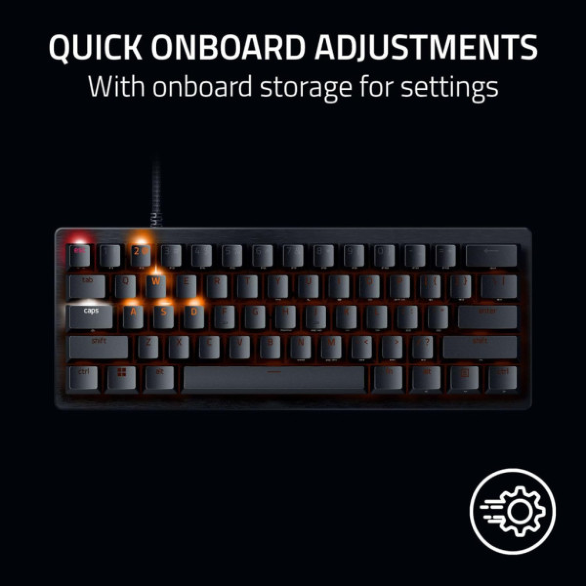 Клавіатура Razer Huntsman V3 Pro Mini USB UA Black (RZ03-04990100-R3M1) - Фото 6