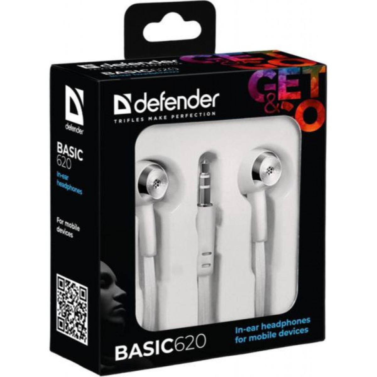 Наушники Defender Basic-620 White (63625) - Фото 2