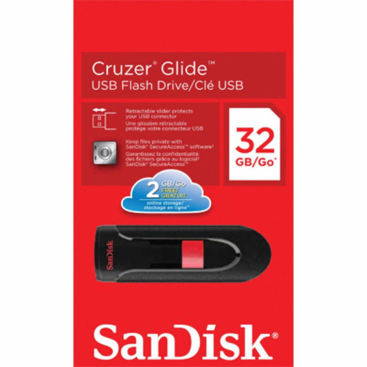USB флеш накопичувач SanDisk 32Gb Cruzer Glide (SDCZ60-032G-B35) - Фото 3