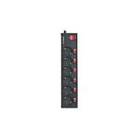 Сетевой фильтр питания REAL-EL RS-6 EXTRA 1.8m, black (EL122300001)