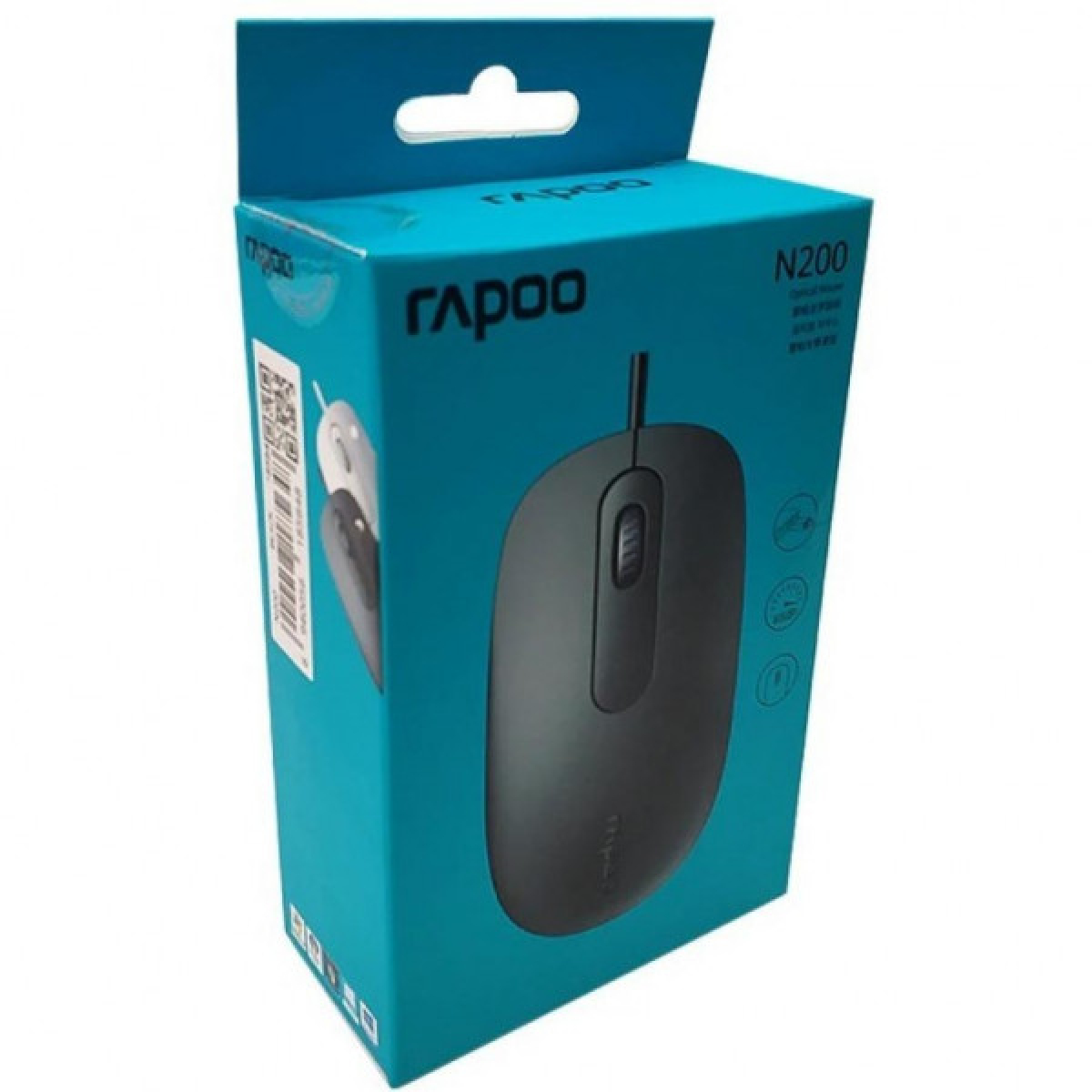 Мишка Rapoo N200 Black - Фото 7