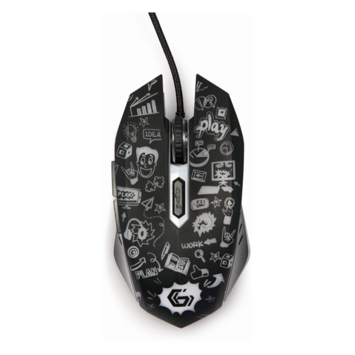 Мишка Gembird MUS-6B-GRAFIX-01 USB Black (MUS-6B-GRAFIX-01) - Фото 3