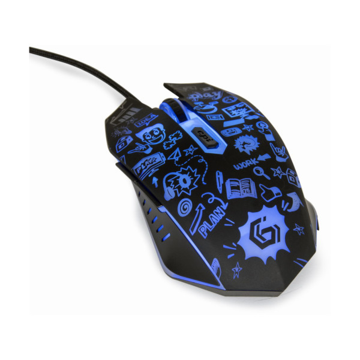 Мишка Gembird MUS-6B-GRAFIX-01 USB Black (MUS-6B-GRAFIX-01) - Фото 5