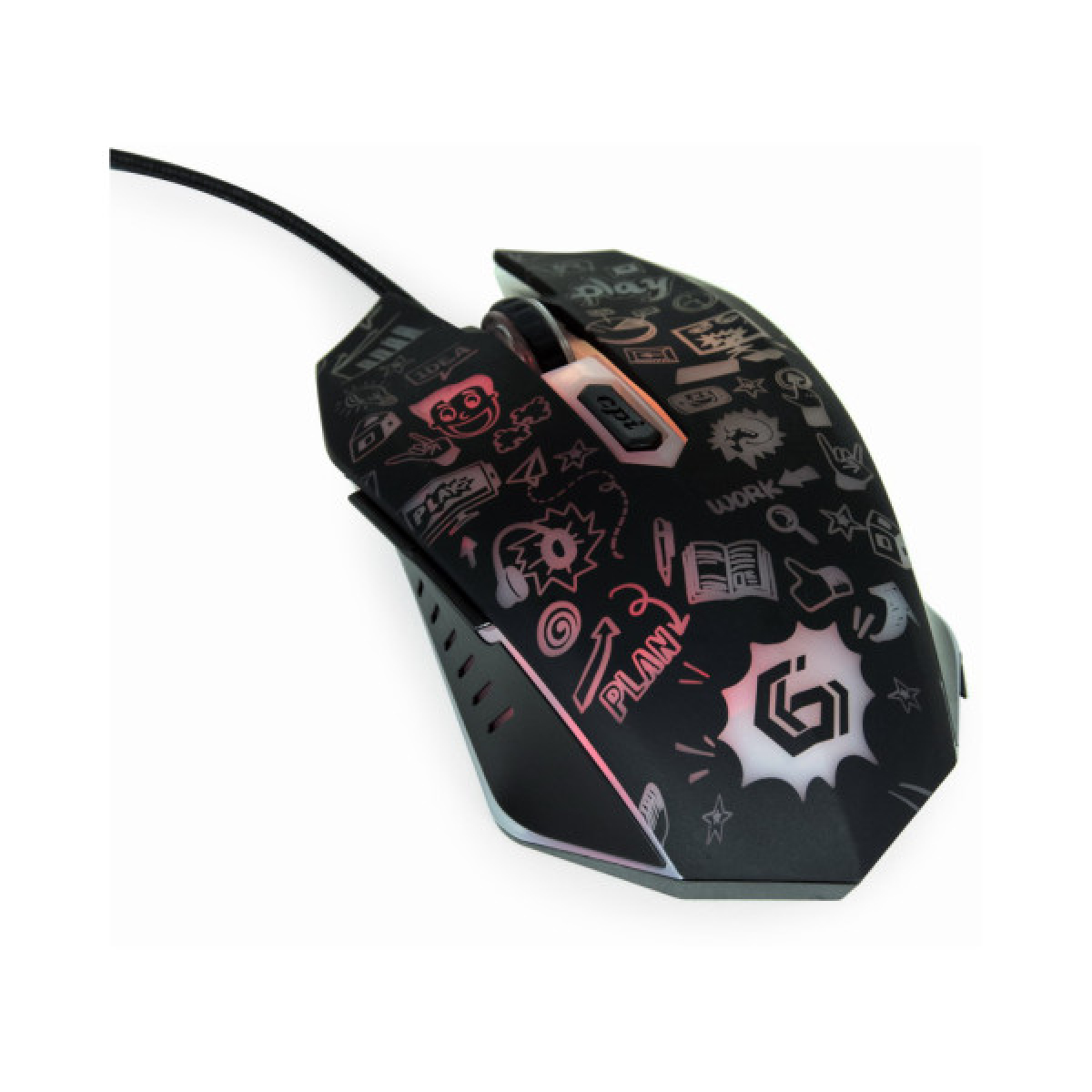 Мишка Gembird MUS-6B-GRAFIX-01 USB Black (MUS-6B-GRAFIX-01) - Фото 6