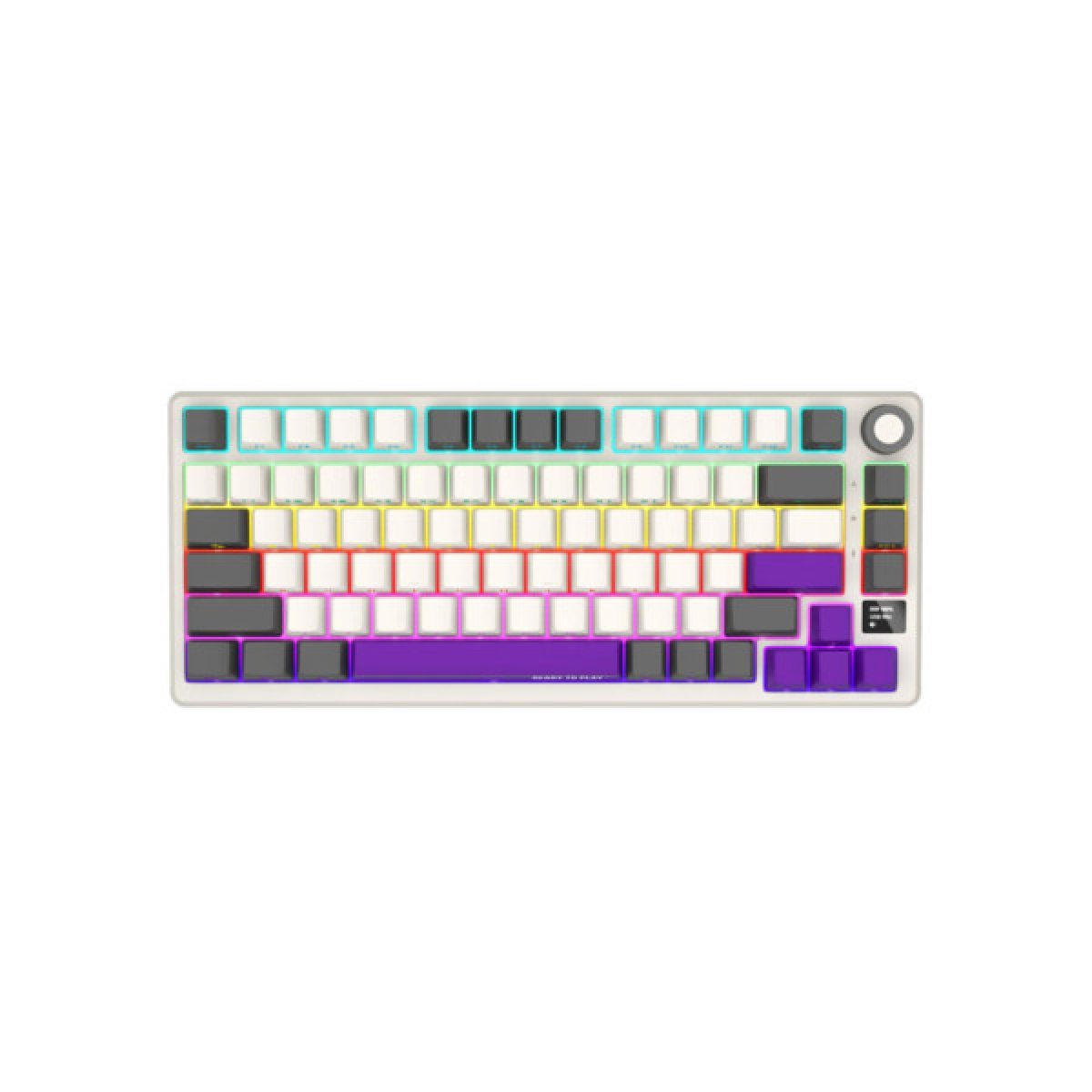 Клавіатура Lorgar KBP7075W Pro RGB Wireless/Bluetooth/USB UA Beige (LRG-KBP7075W-RT-US) - Фото 2