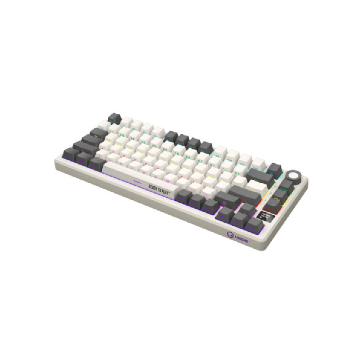 Клавіатура Lorgar KBP7075W Pro RGB Wireless/Bluetooth/USB UA Beige (LRG-KBP7075W-RT-US) - Фото 3