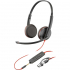 Наушники Poly BlackWire C3225 USB-C HS Stereo +3.5mm Plug +USB-C/A Adapter (Bulk) Black (8X229A6) - Фото 1